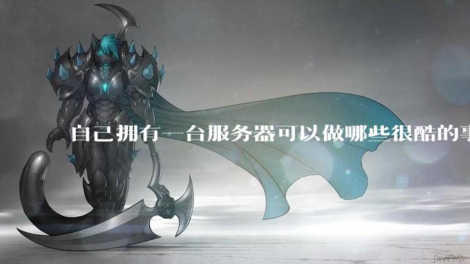 自己拥有一台服务器可以做哪些很酷的事情？